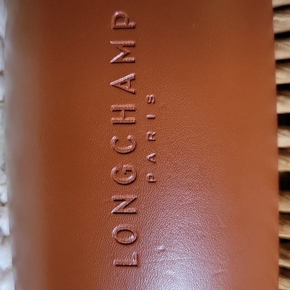Longchamp Paris, brown hard eyeglass/sunglass case - Picture 9 of 9